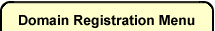 Domain Registration Menu
